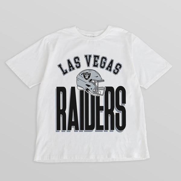 gameday couture LAS VEGAS RAIDERS FIERCE FOCUS WASHED RELAXED FIT TEE
