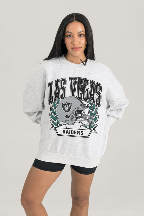 Gameday Couture LAS VEGAS RAIDERS Heritage Fleece Crewneck Pullover