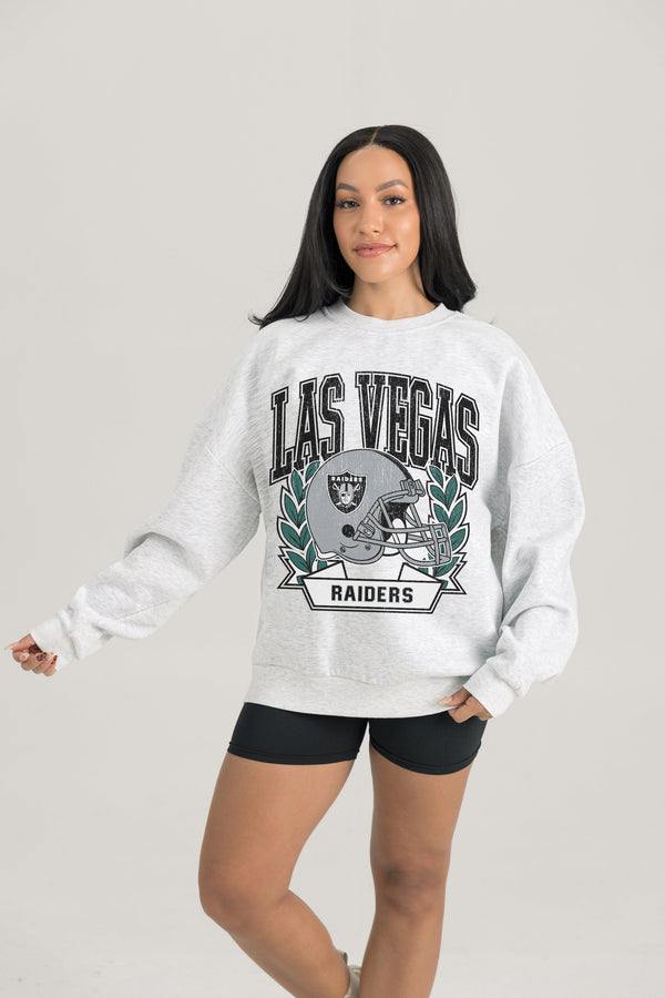 Gameday Couture LAS VEGAS RAIDERS Heritage Fleece Crewneck Pullover