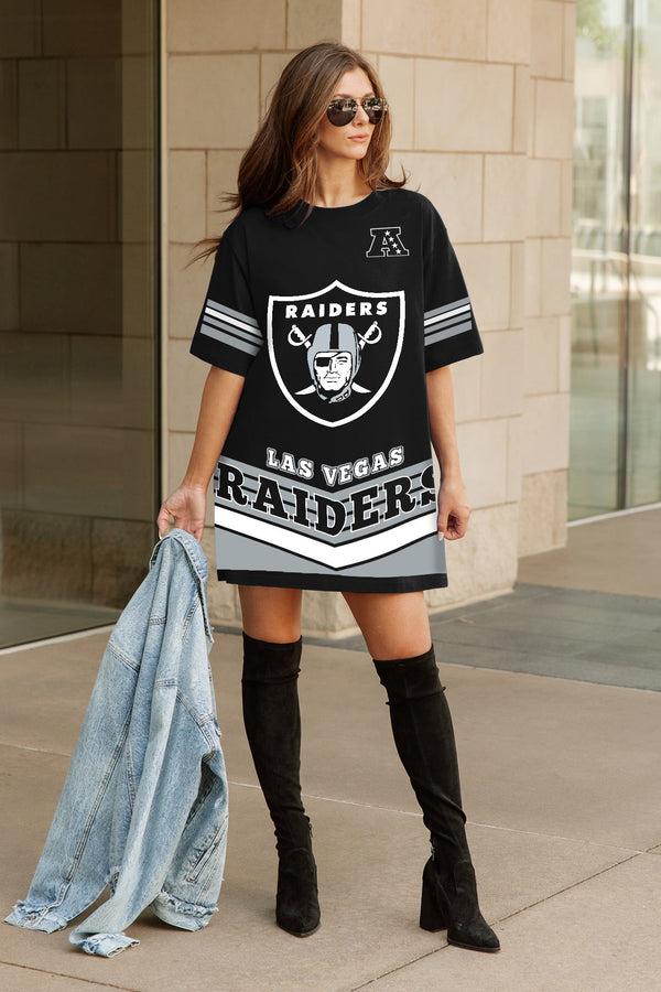Gameday Couture LAS VEGAS RAIDERS PERFECT SCORE RETRO T-SHIRT DRESS