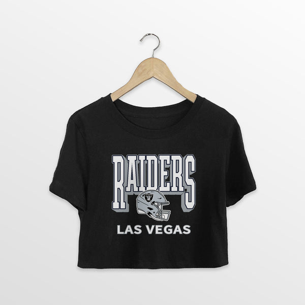 gameday couture LAS VEGAS RAIDERS PURE VICTORY CLASSIC CROP TEE