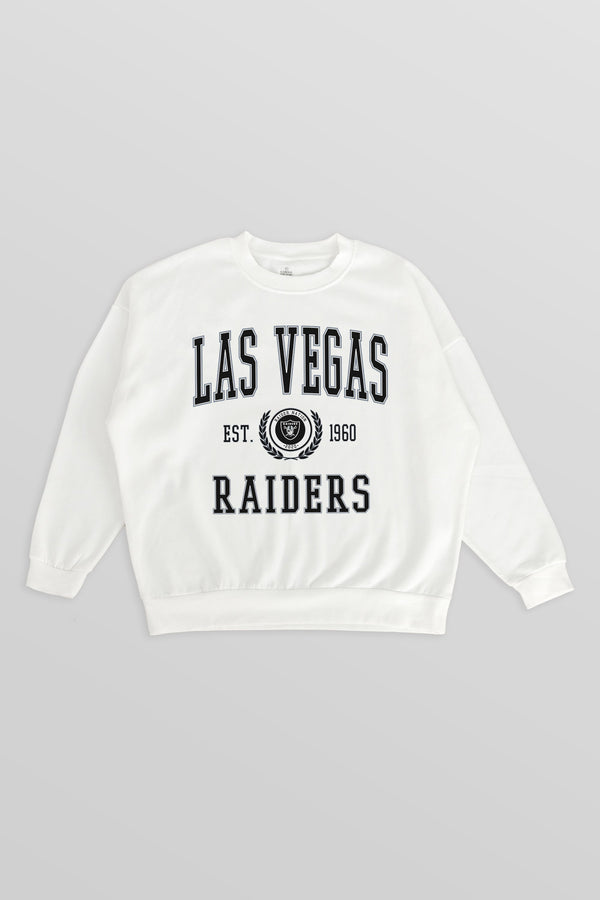 Gameday Couture LAS VEGAS RAIDERS Timeless Triumph Fleece Crewneck Pullover