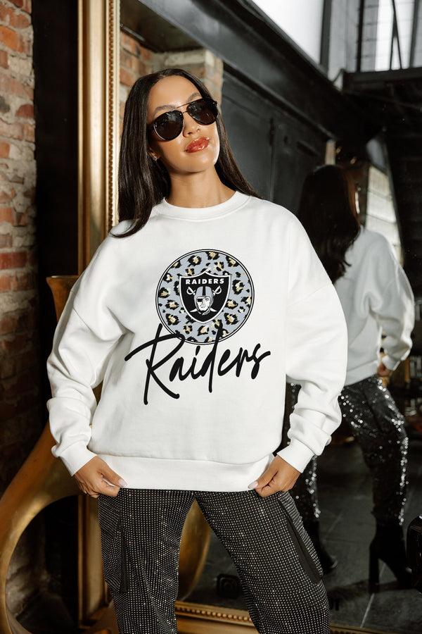 Gameday Couture LAS VEGAS RAIDERS WILD BREAKTHROUGH PREMIUM FLEECE CREWNECK PULLOVER