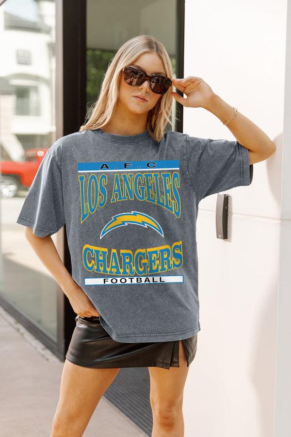 Gameday Couture LOS ANGELES CHARGERS CLASSIC GRIND WASHED RELAXED FIT TEE