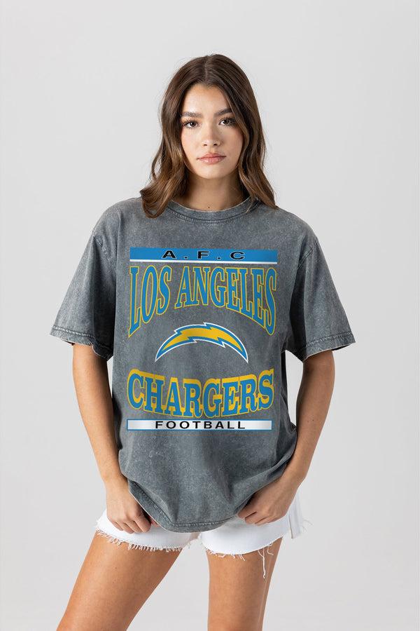 Gameday Couture LOS ANGELES CHARGERS CLASSIC GRIND WASHED RELAXED FIT TEE