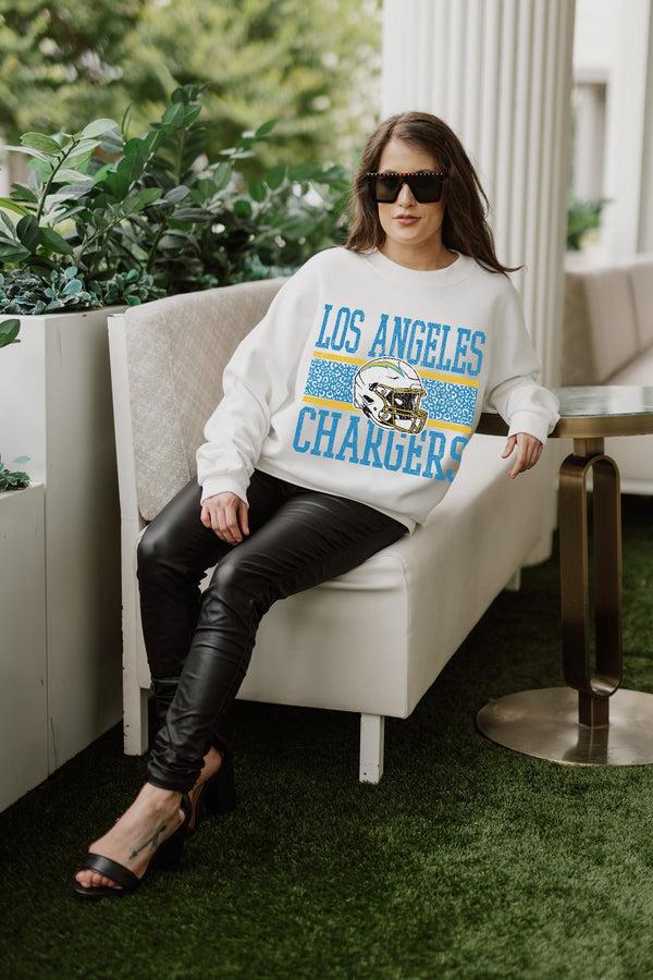 Gameday Couture LOS ANGELES CHARGERS Fair Catch Crewneck Pullover