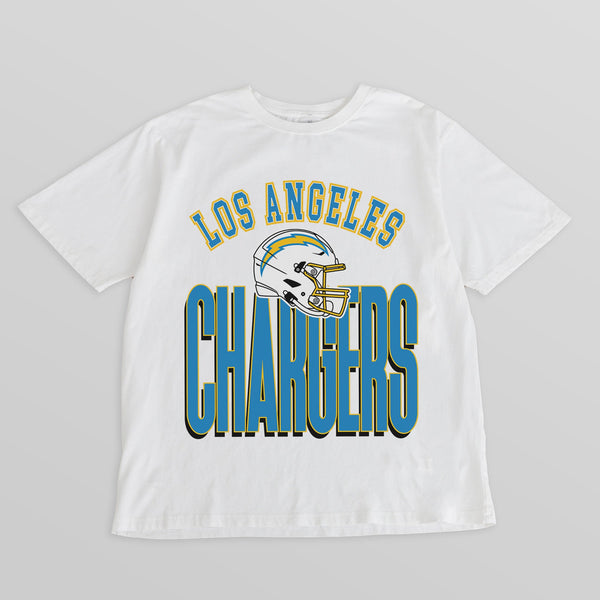 gameday couture LOS ANGELES CHARGERS FIERCE FOCUS WASHED RELAXED FIT TEE
