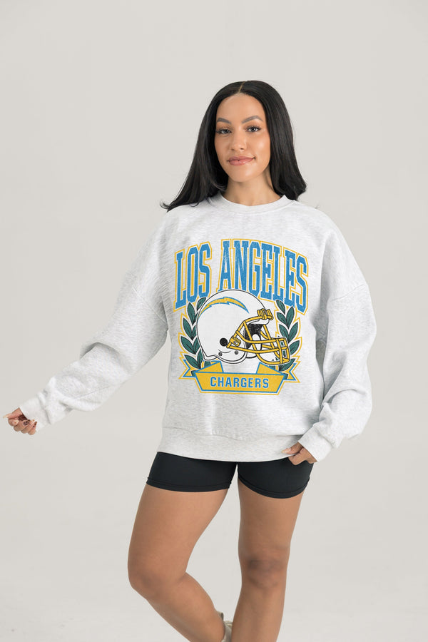 Gameday Couture LOS ANGELES CHARGERS Heritage Fleece Crewneck Pullover