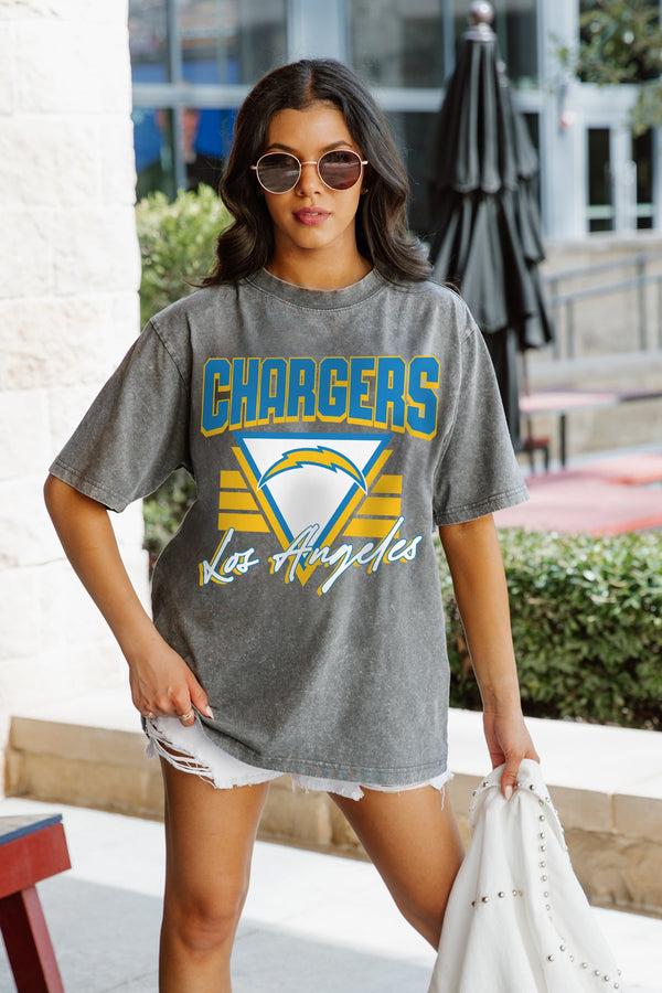 Gameday Couture LOS ANGELES CHARGERS Play It Forward Oversized Crewneck Tee