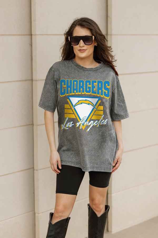 Gameday Couture LOS ANGELES CHARGERS Play It Forward Oversized Crewneck Tee