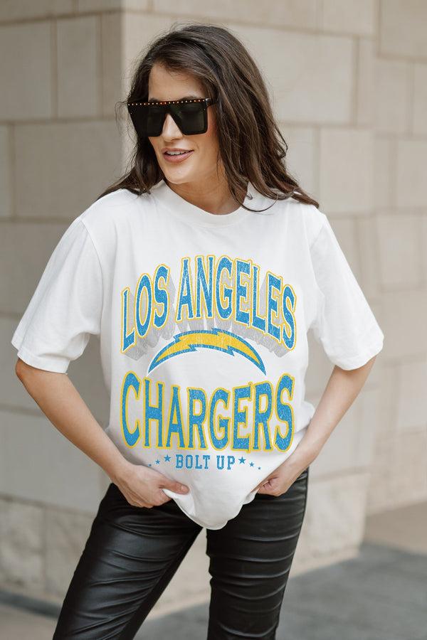 Gameday Couture LOS ANGELES CHARGERS Shakedown Oversized Crewneck Tee