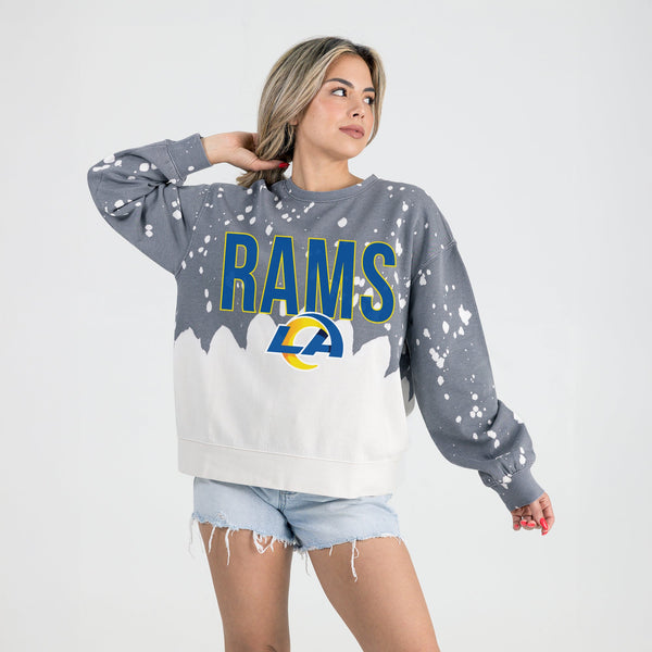Gameday Couture LOS ANGELES RAMS CASUAL FAN LONG-SLEEVE FRENCH TERRY PULLOVER
