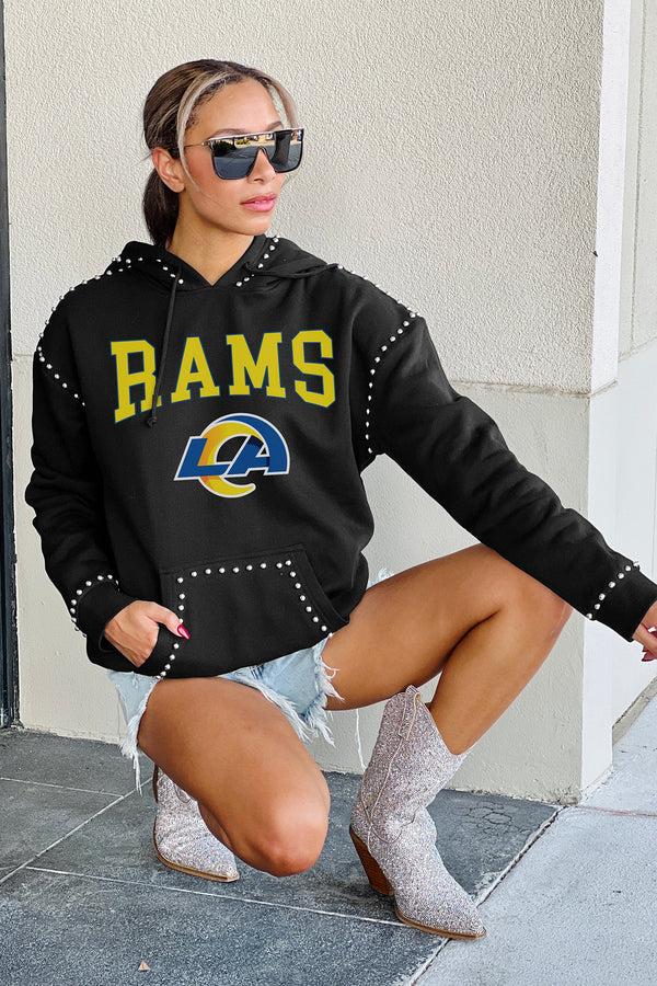 Gameday Couture LOS ANGELES RAMS Catch The Vibe Studded-Detail Hoodie
