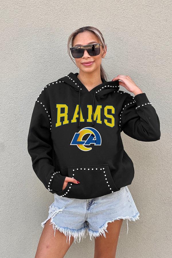 Gameday Couture LOS ANGELES RAMS Catch The Vibe Studded-Detail Hoodie