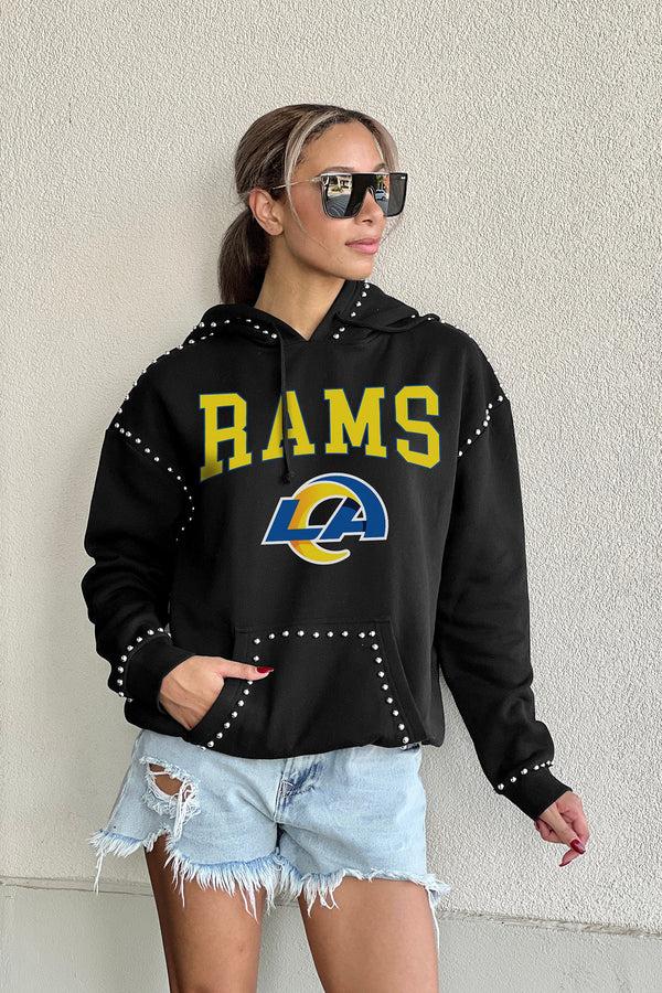 Gameday Couture LOS ANGELES RAMS Catch The Vibe Studded-Detail Hoodie