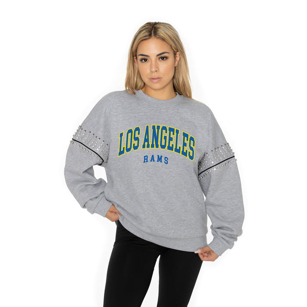 Gameday Couture LOS ANGELES RAMS Competitive Edge Jewel-Trim Pullover