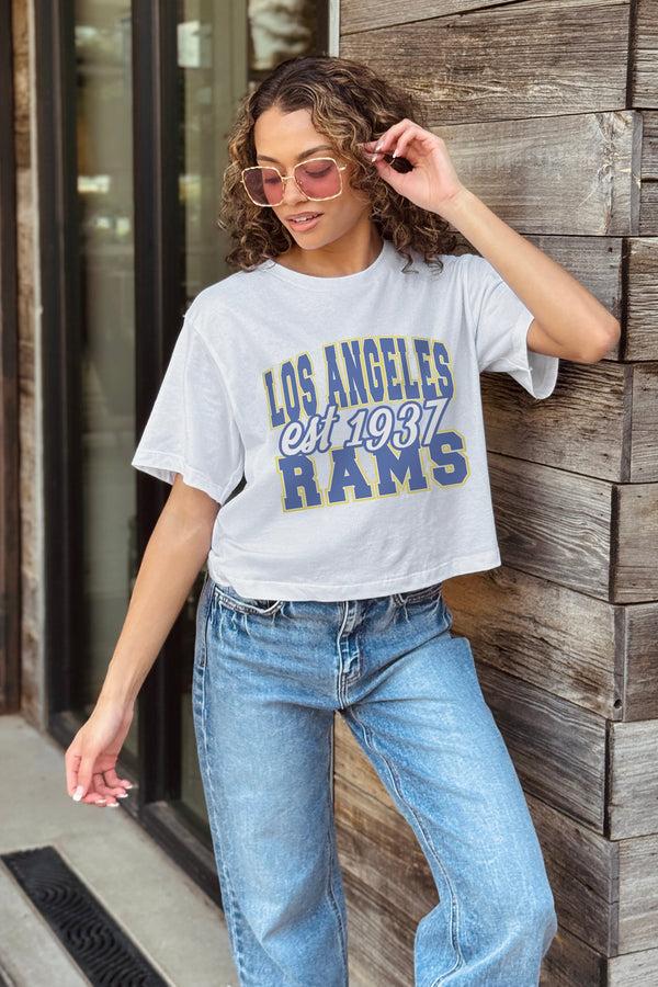 Gameday Couture LOS ANGELES RAMS DEEP ROOTS BOXY FIT CROPPED TEE
