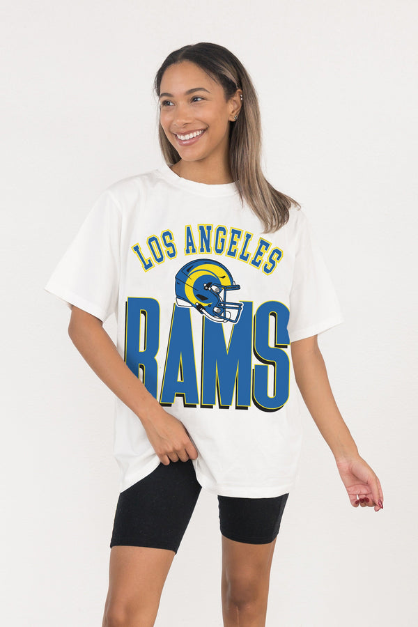 Gameday Couture LOS ANGELES RAMS FIERCE FOCUS WASHED RELAXED FIT TEE
