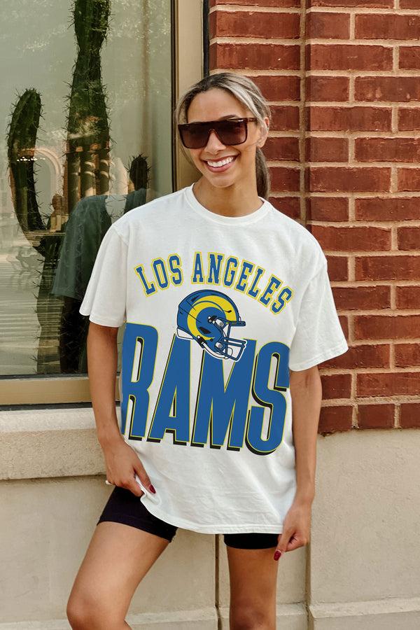 Gameday Couture LOS ANGELES RAMS FIERCE FOCUS WASHED RELAXED FIT TEE
