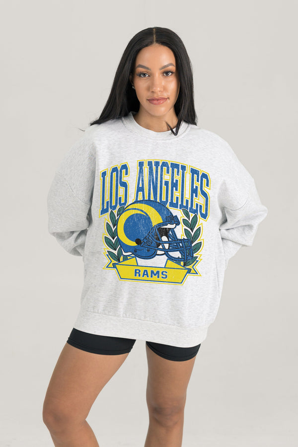 Gameday Couture LOS ANGELES RAMS Heritage Fleece Crewneck Pullover