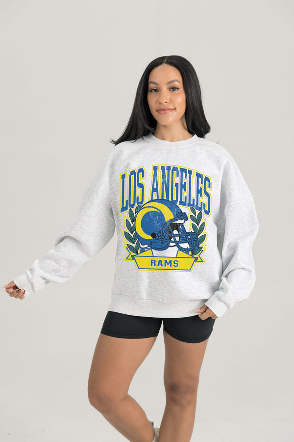 Gameday Couture LOS ANGELES RAMS Heritage Fleece Crewneck Pullover