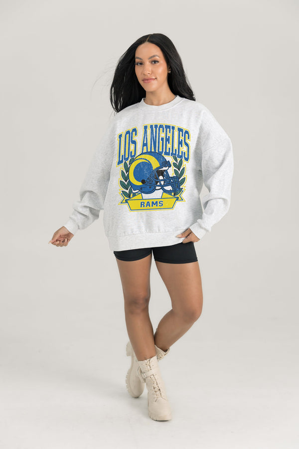 gameday couture LOS ANGELES RAMS Heritage Fleece Crewneck Pullover