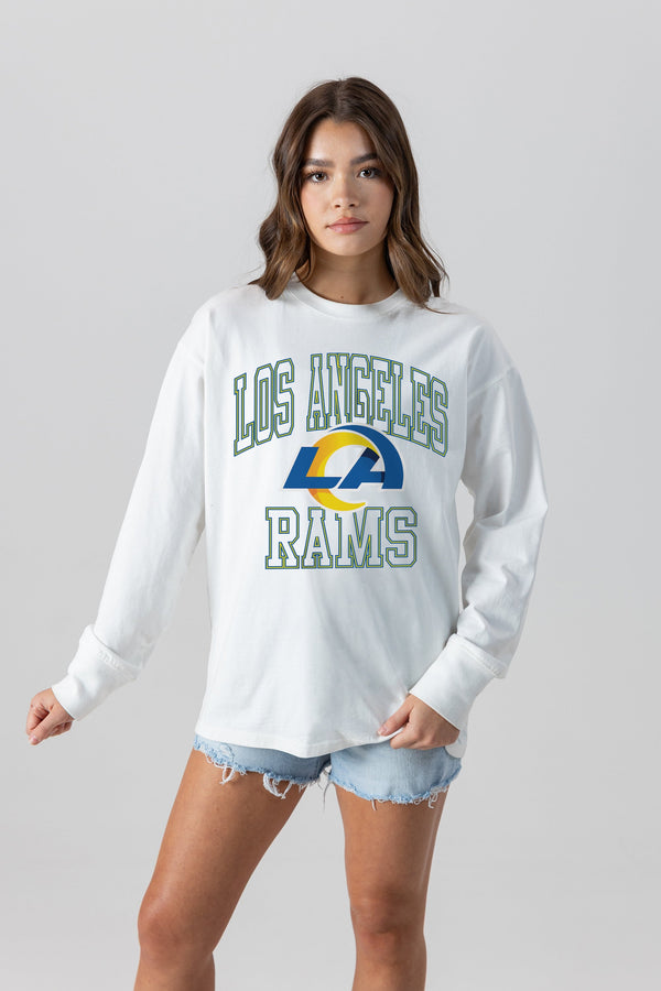 Gameday Couture LOS ANGELES RAMS Mind Games Oversized Long-Sleeve Tee