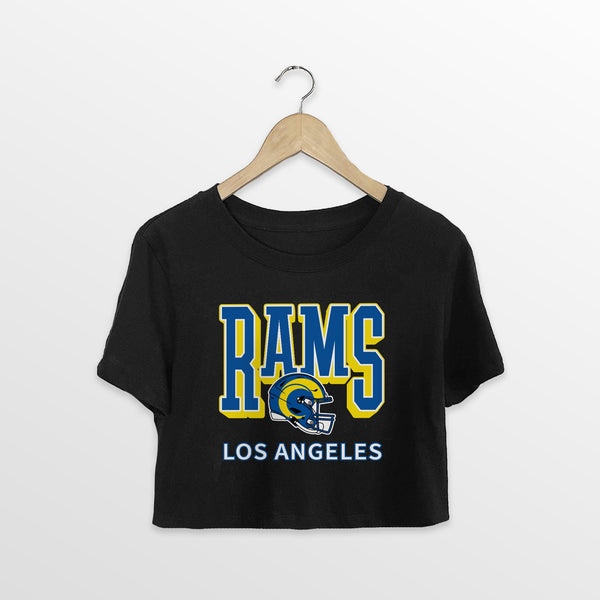 gameday couture LOS ANGELES RAMS PURE VICTORY CLASSIC CROP TEE