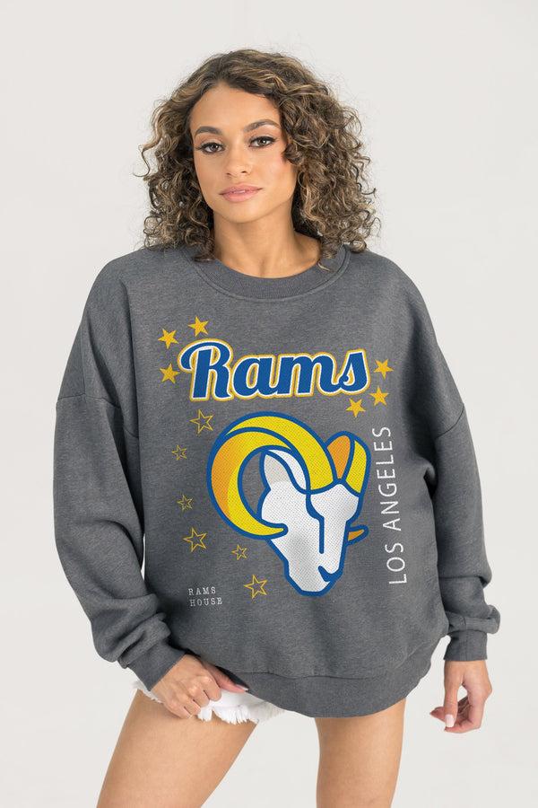 Gameday Couture LOS ANGELES RAMS Ready To Rumble Fleece Crewneck Pullover