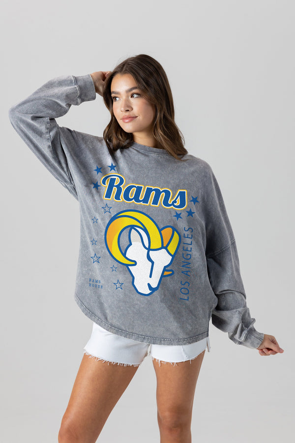 Gameday Couture LOS ANGELES RAMS Starbound Oversized Long-Sleeve Tee