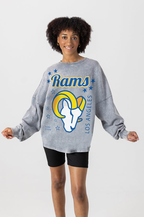 gameday couture LOS ANGELES RAMS Starbound Oversized Long-Sleeve Tee