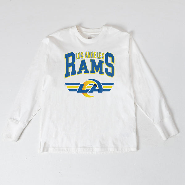 gameday couture LOS ANGELES RAMS SWIFT STRIKE ESSENTIAL RELAXED FIT LONG SLEEVE TEE