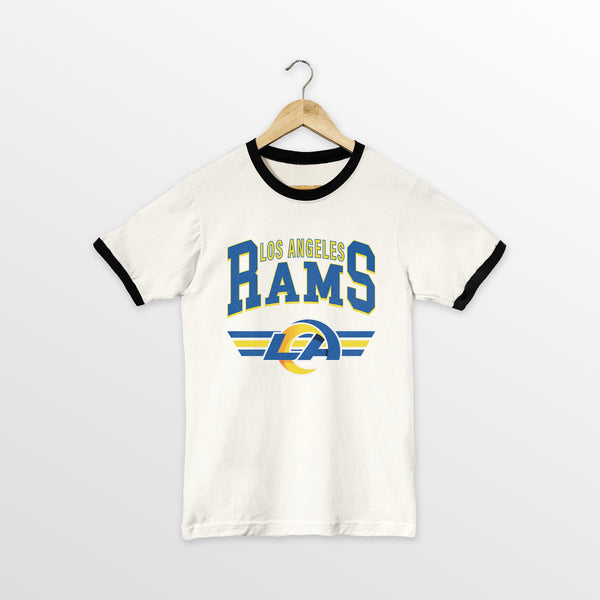 gameday couture LOS ANGELES RAMS SWIFT STRIKE VINTAGE RINGER TEE