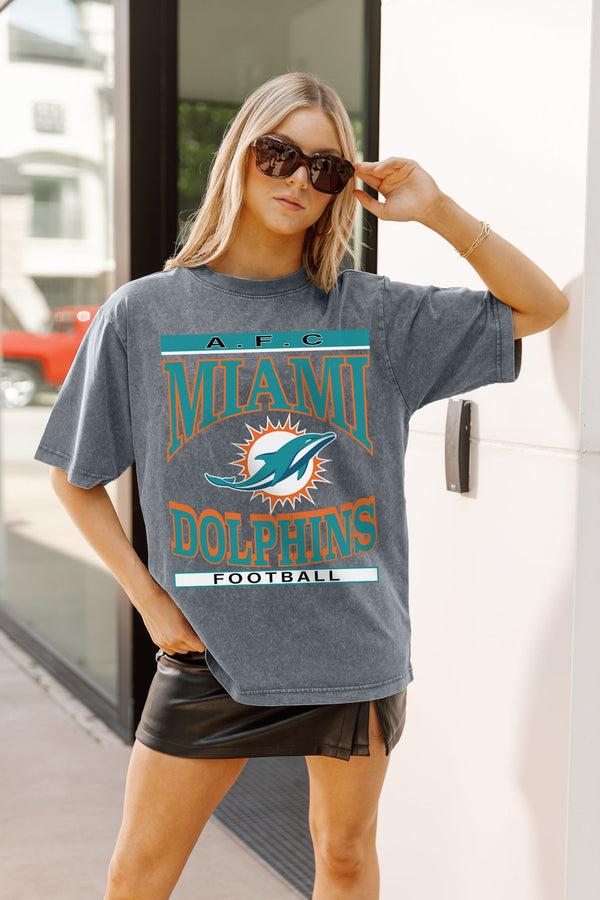Gameday Couture MIAMI DOLPHINS CLASSIC GRIND WASHED RELAXED FIT TEE