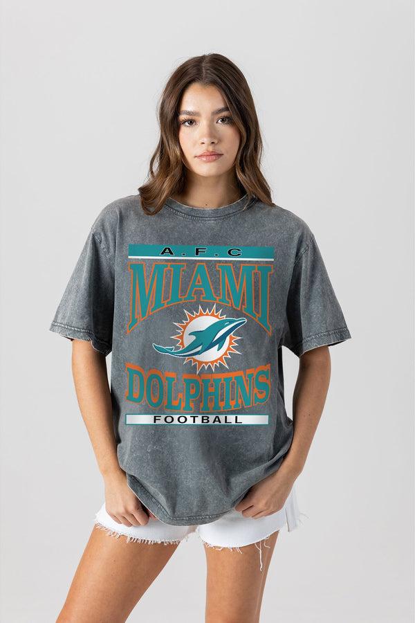 Gameday Couture MIAMI DOLPHINS CLASSIC GRIND WASHED RELAXED FIT TEE