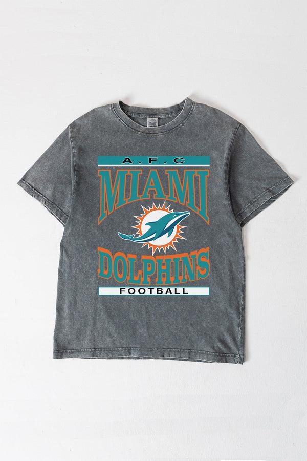 gameday couture MIAMI DOLPHINS CLASSIC GRIND WASHED RELAXED FIT TEE
