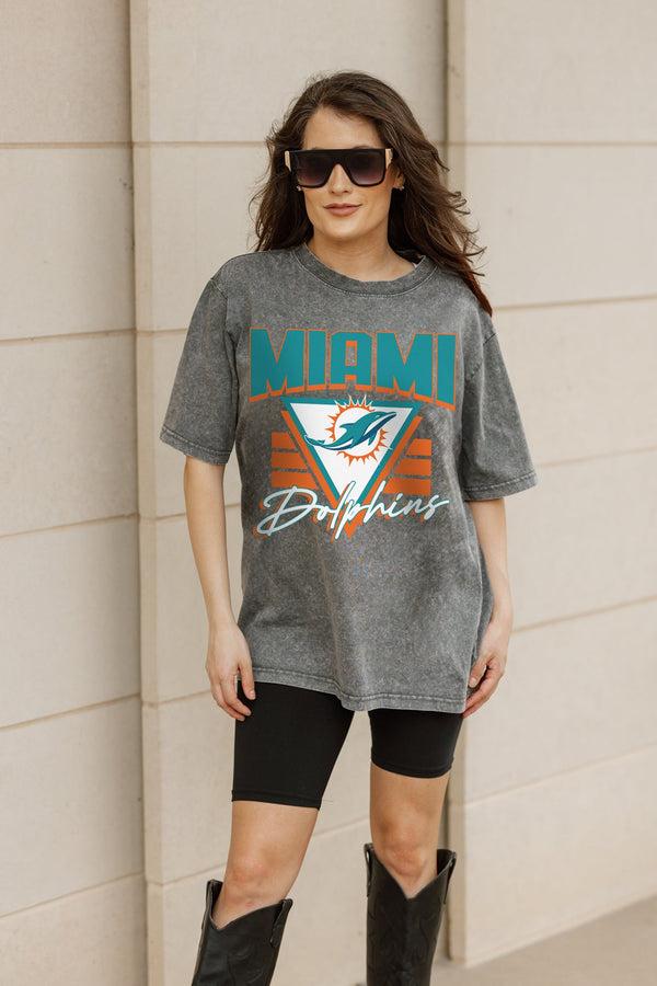 Gameday Couture MIAMI DOLPHINS Play It Forward Oversized Crewneck Tee