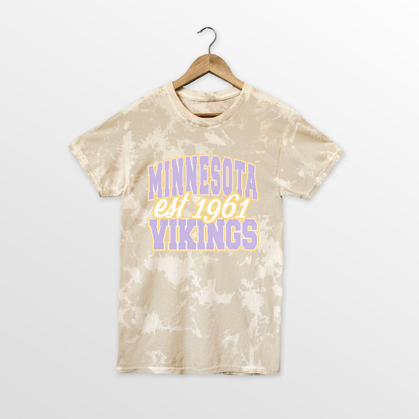 gameday couture MINNESOTA VIKINGS DEEP ROOTS BLEACH WASH TEE
