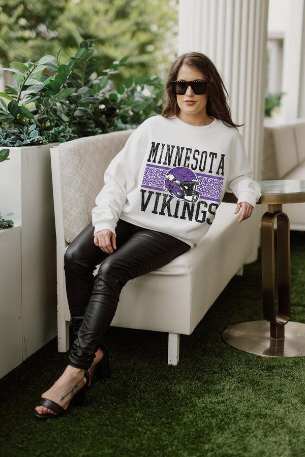 Gameday Couture MINNESOTA VIKINGS Fair Catch Crewneck Pullover