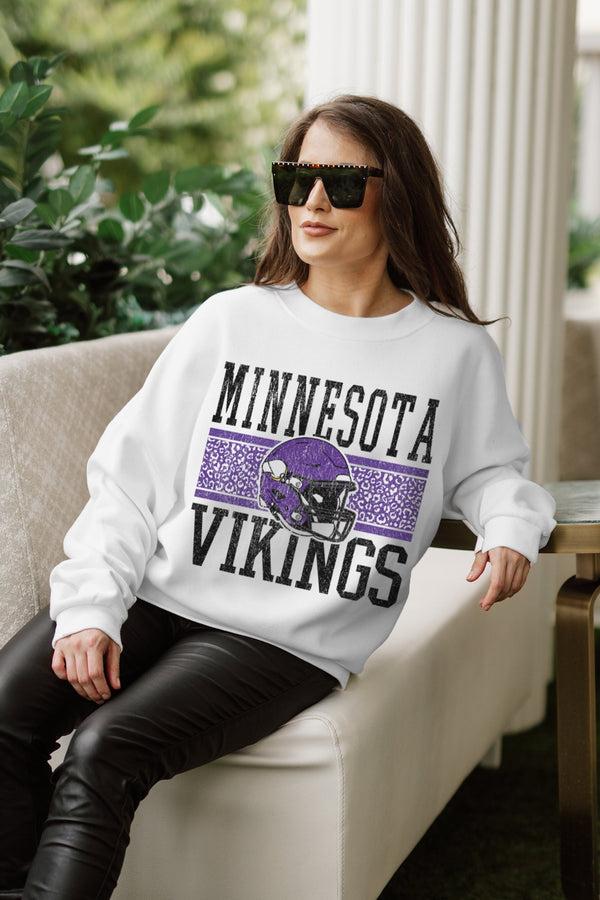 Gameday Couture MINNESOTA VIKINGS Fair Catch Crewneck Pullover
