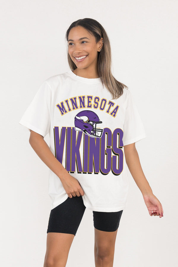 Gameday Couture MINNESOTA VIKINGS FIERCE FOCUS WASHED RELAXED FIT TEE