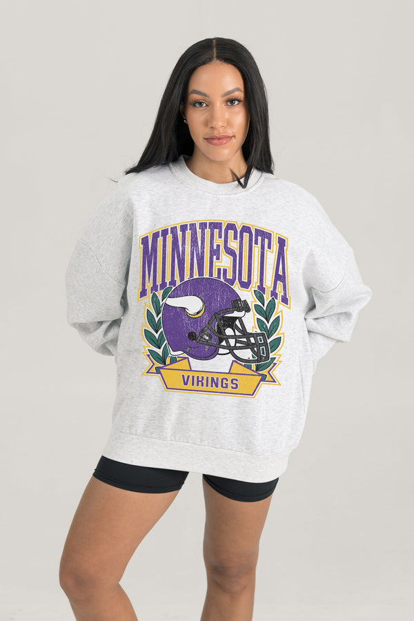 Gameday Couture MINNESOTA VIKINGS Heritage Fleece Crewneck Pullover