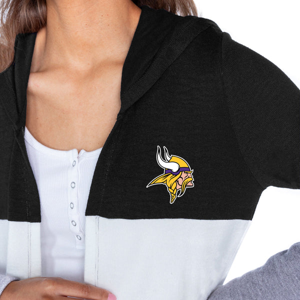 Gameday Couture MINNESOTA VIKINGS Insignia Lightweight Colorblock Cardigan