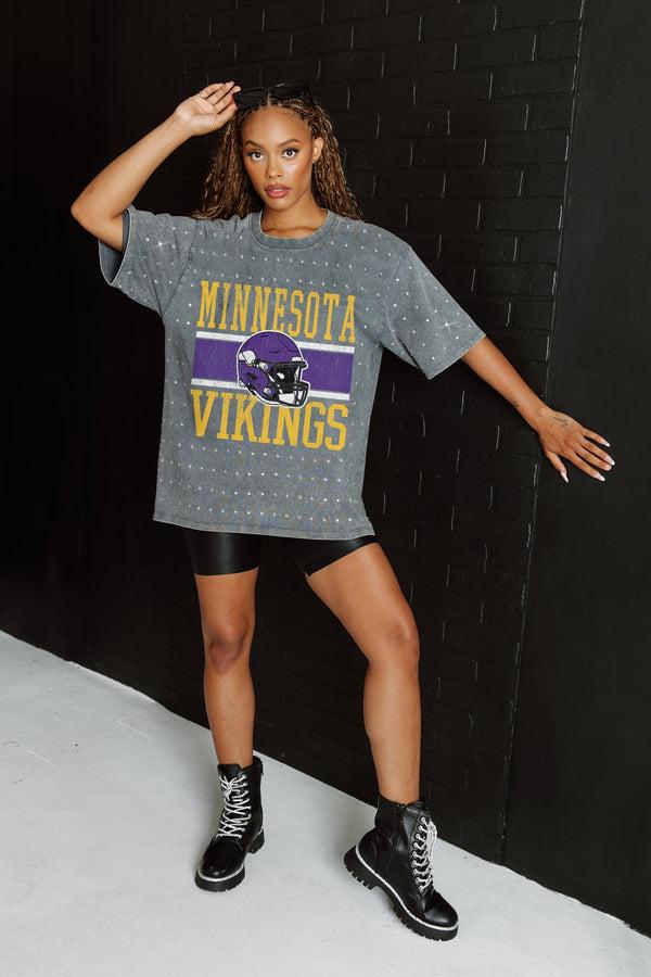 gameday couture MINNESOTA VIKINGS On The Ball Mini Rhinestone Tee