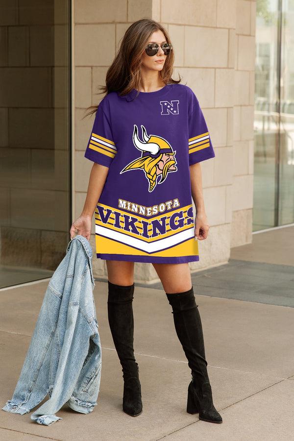Gameday Couture MINNESOTA VIKINGS PERFECT SCORE RETRO T-SHIRT DRESS