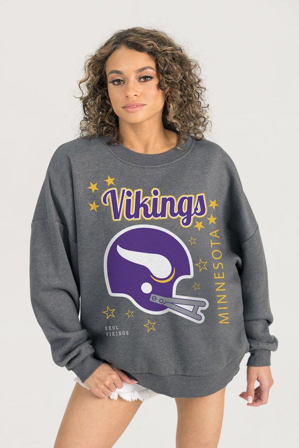 Gameday Couture MINNESOTA VIKINGS Ready To Rumble Fleece Crewneck Pullover