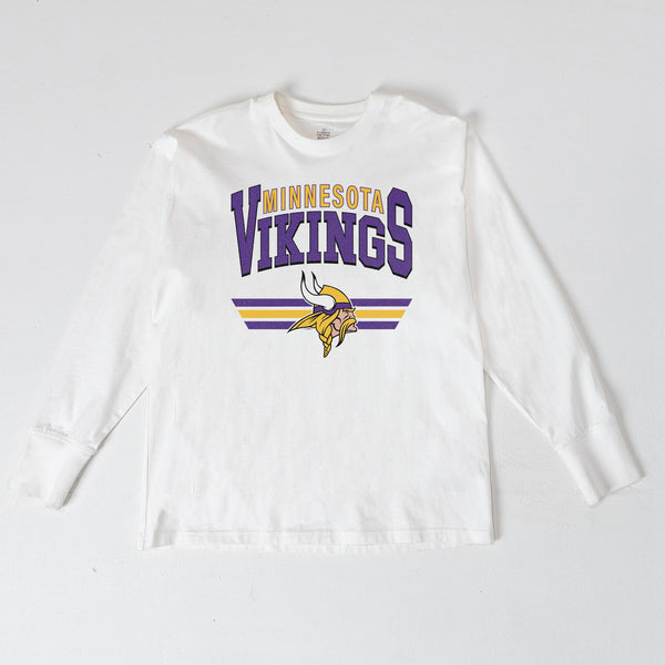 gameday couture MINNESOTA VIKINGS SWIFT STRIKE ESSENTIAL RELAXED FIT LONG SLEEVE TEE