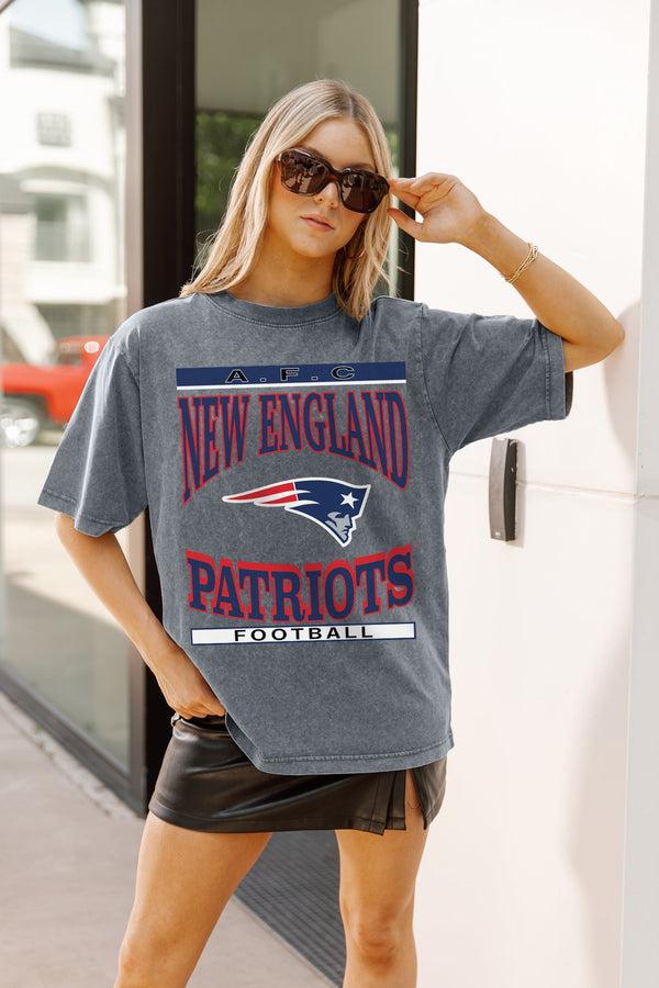 Gameday Couture NEW ENGLAND PATRIOTS CLASSIC GRIND WASHED RELAXED FIT TEE