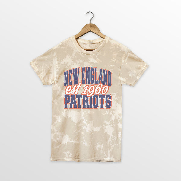 gameday couture NEW ENGLAND PATRIOTS DEEP ROOTS BLEACH WASH TEE