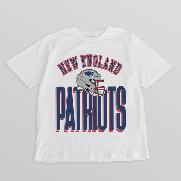 gameday couture NEW ENGLAND PATRIOTS FIERCE FOCUS WASHED RELAXED FIT TEE